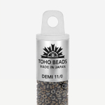 Японский бисер TOHO Demi 11/0 (№83), металлизированный, непрозрачный глянцевый