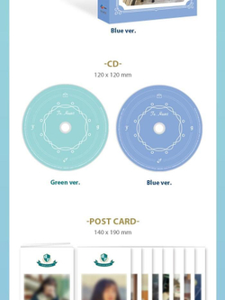 Альбом Fromis_9 - To.Heart 1st Mini Album BLUE Version