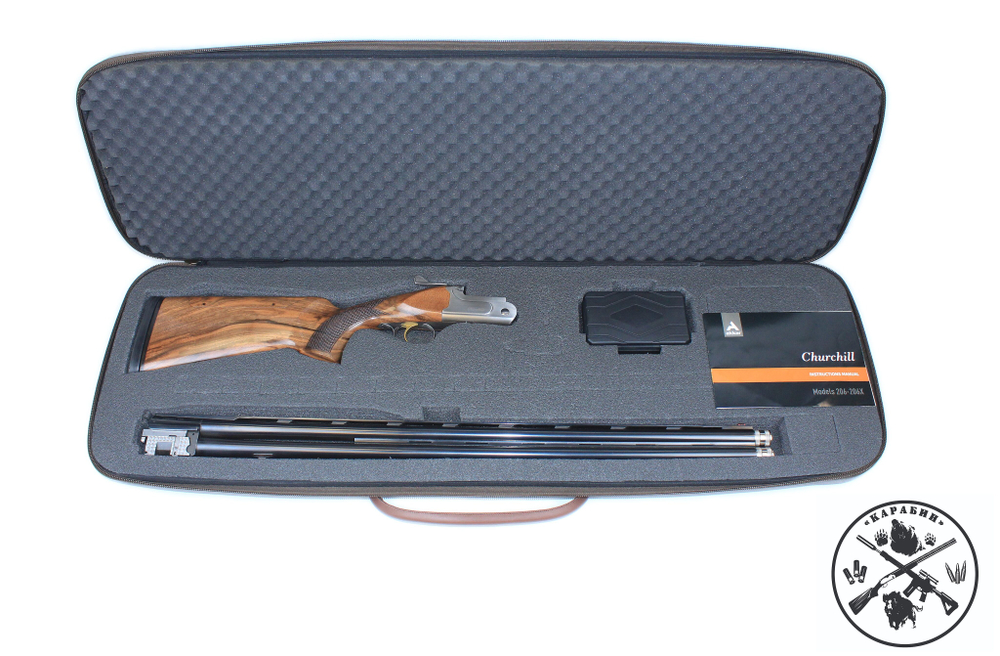 Ружье Akkar Churchill 206 Sporting O&U Shotgun 12ga 3" 76cm VS MC-5 High wal ADj Man Ejector Case