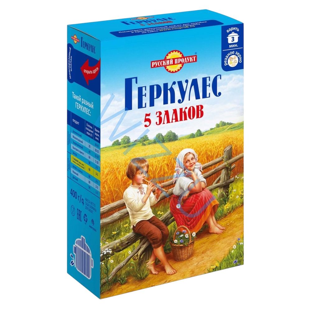 Геркулес Русский продукт 5 злаков 400г, шт