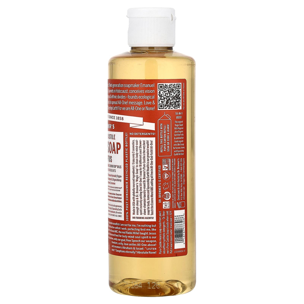 Dr. Bronner's, 18-in-1 Pure-Castile Magic Soap, Eucalyptus, 8 fl oz (237 ml)
