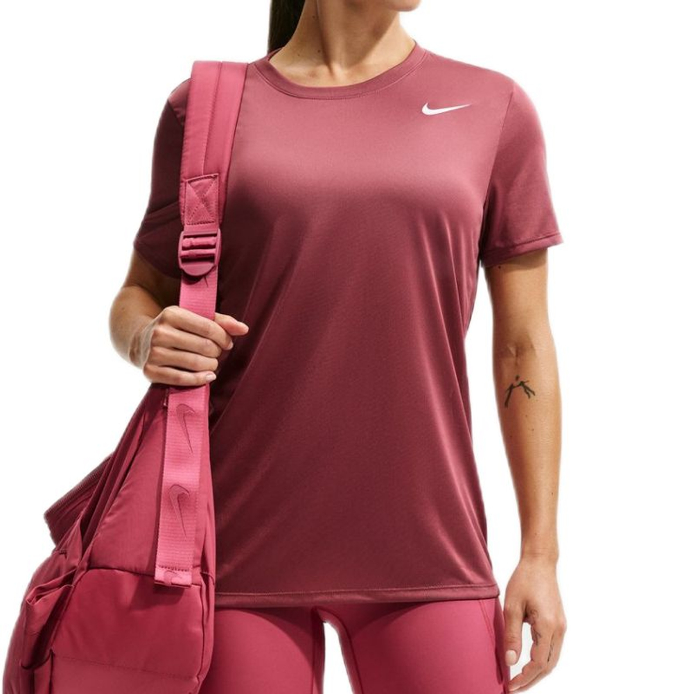 Женская теннисная футболка Nike Dri-FIT - pink smoke/white