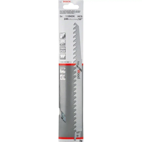 Сабельные пилки по дереву S2345 X BOSCH 2608654404