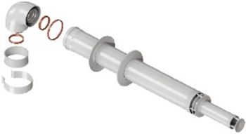 ROMMER RCA-6010-211220 Комплект дымохода АНТИЛЕД 60/100 - 1220мм (Baxi (кроме ECO Nova/Classic), Vie