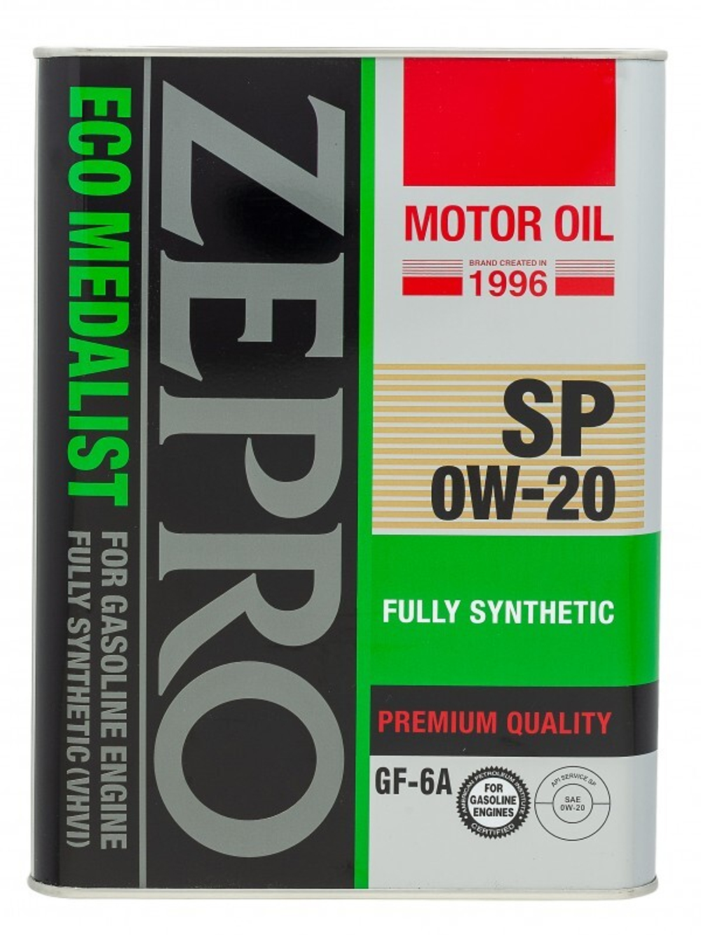 Масло моторное синтетическое  Zepro Eco Medalist   0W20  4л