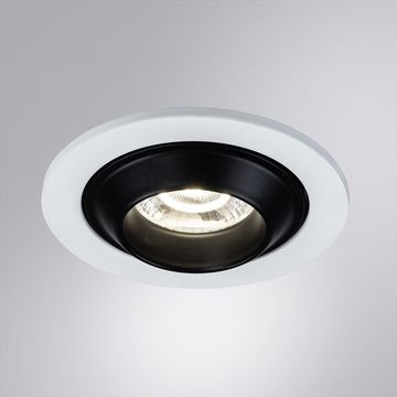 Встраиваемый точечный светодиодный светильник 7W 4000К A3317PL-1WH белый Uva Arte Lamp