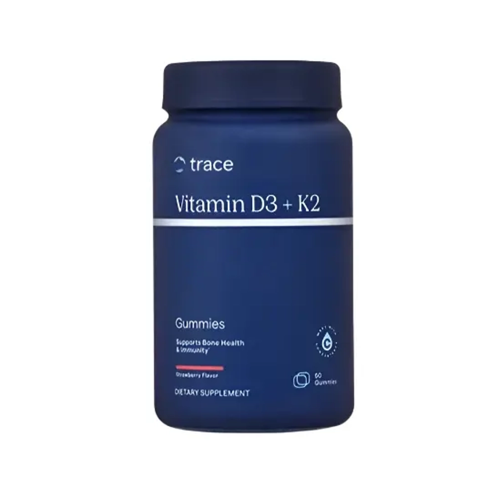 Vitamin D3 + K2 60 жевательных пастилок Trace Minerals Research