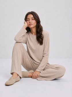 Костюм женский брючный летний лапша пломбир M (44-46)