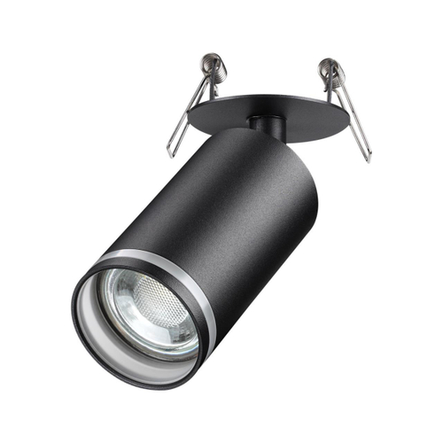 370881 SPOT NT22 черный Cветильник встраиваемый IP20 GU10 9W 220V ULAR