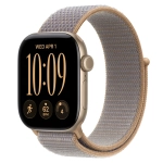 Умные часы Apple Watch Series 12 GPS, 42mm, Light Gold Aluminum Case with Chambray Blue Sport Loop