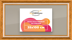 Рамка 35x100 для постера и фотографий