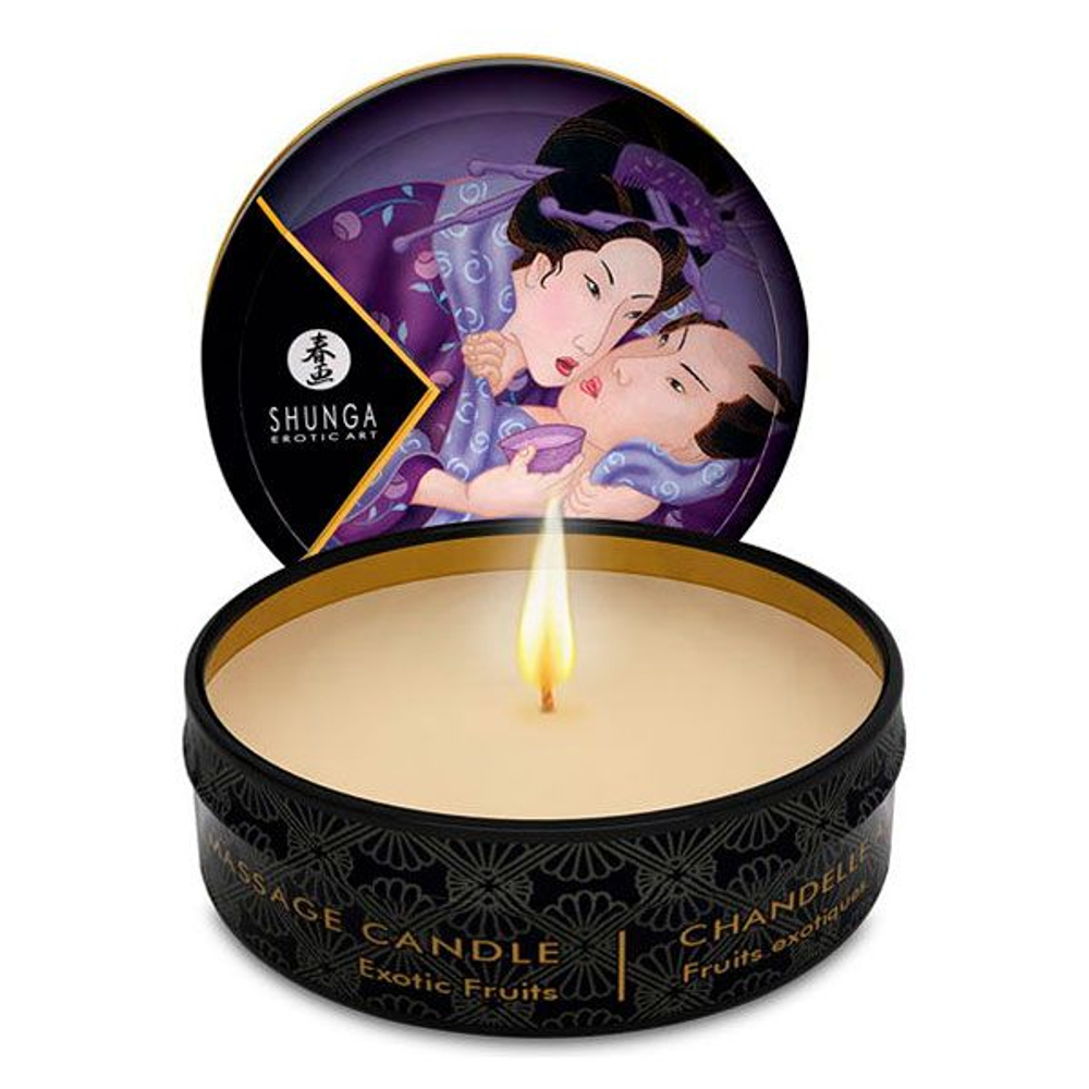 Массажная арома свеча Massage Candle Exotic Fruits Экзотический фрукт (30 мл)