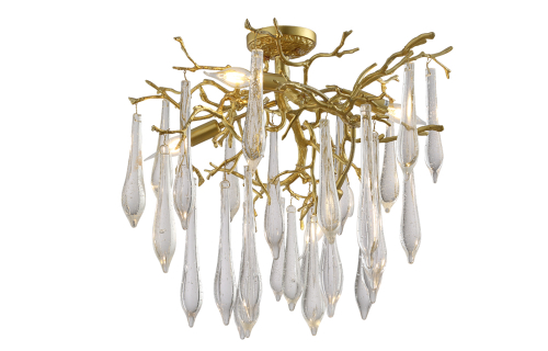 Потолочная люстра Crystal Lux REINA PL5 D600 GOLD PEARL
