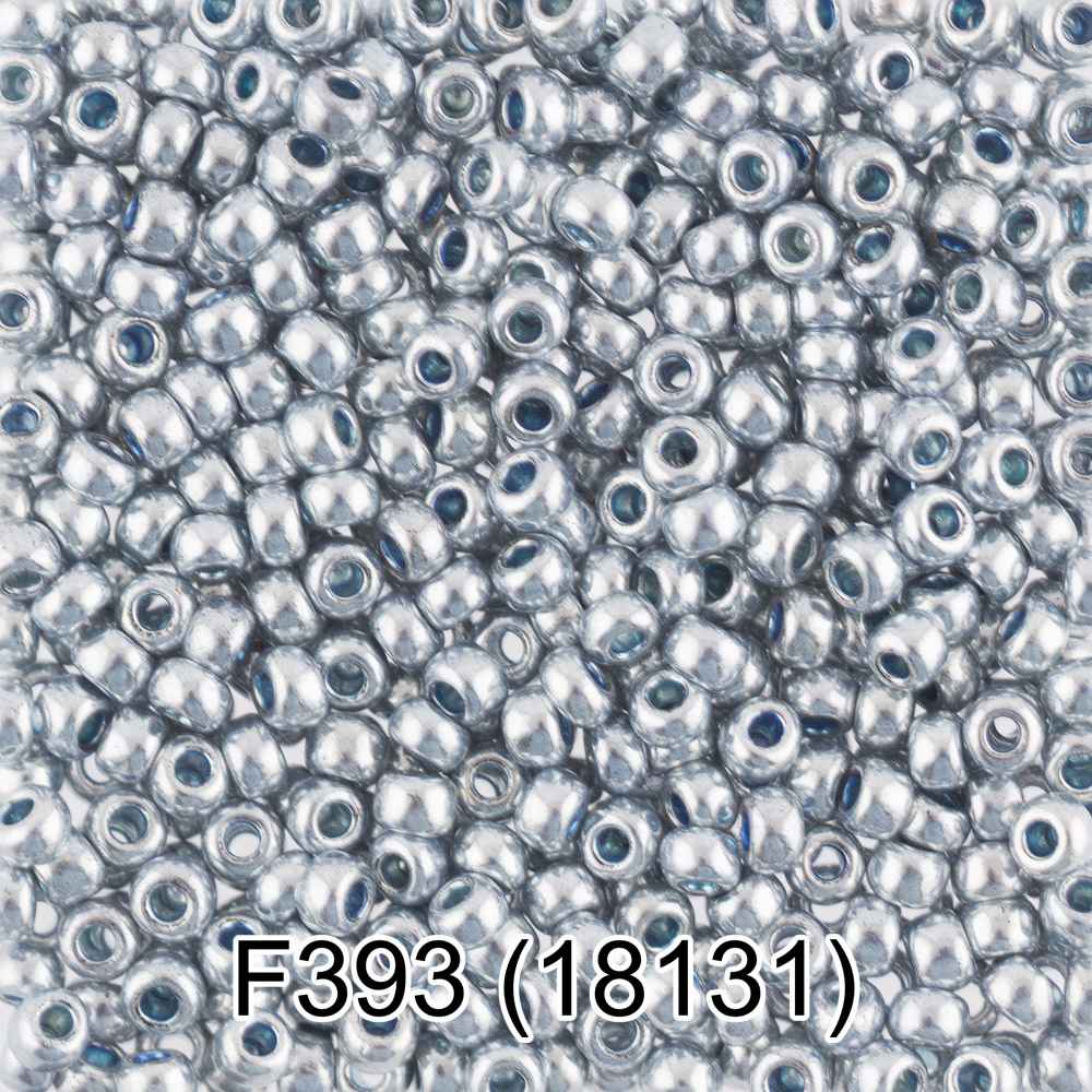 Бисер Чехия "GAMMA" круглый 6 10/0 2.3 мм F393 серебряный ( 18131 )