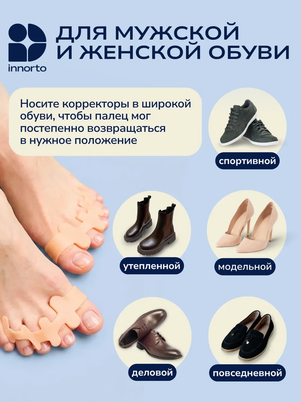 Разделитель пальцев ног ортопедический