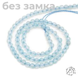 Нить бусин с огранкой топаз 3 мм