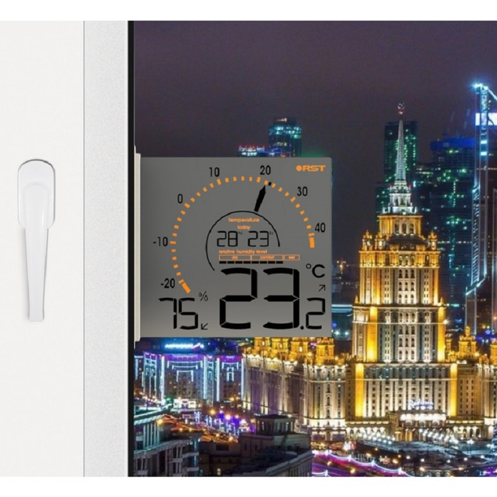 Оконная метеостанция с инверсивным зеркальным дисплеем RST01099