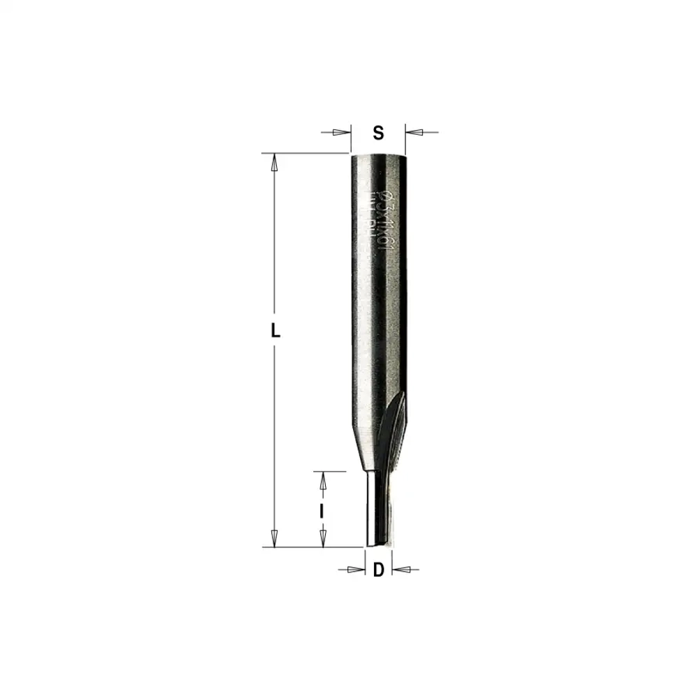 Фреза пазовая монолитная Z2 S=8x33 D=3x10x55 RH CMT 174.030.11