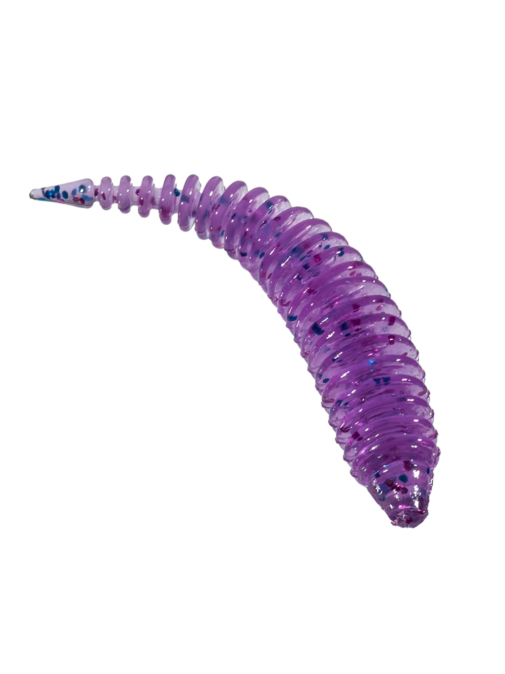 Приманка ZUB-MAGGOT SLIM 40мм(1,5")-12шт, (цвет 130) маджента с блестками