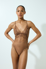 Боди из микрофибры и кружева - H&M