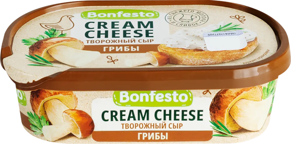 Сыр Бонфесто Кремчиз мягкий 65% Грибы 140г