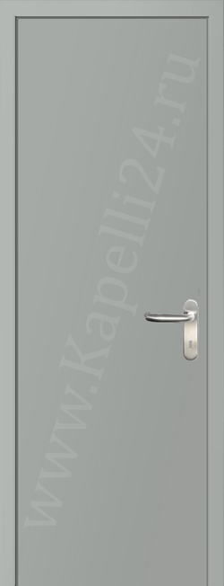Дверь влагостойкая пластиковая KAPELLI multicolor ДГ RAL 7035 Светло-серый + коробка