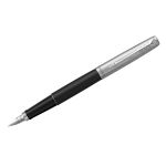 Ручка перьевая PARKER "Jotter Bond Street Black CT", копус черный, детали из нержавеющей стали, синяя, 2030947