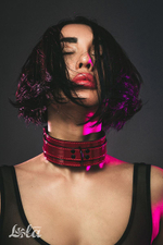 Бордовый ошейник 55см Lola Games Party Hard Eccentric 1092-01lola