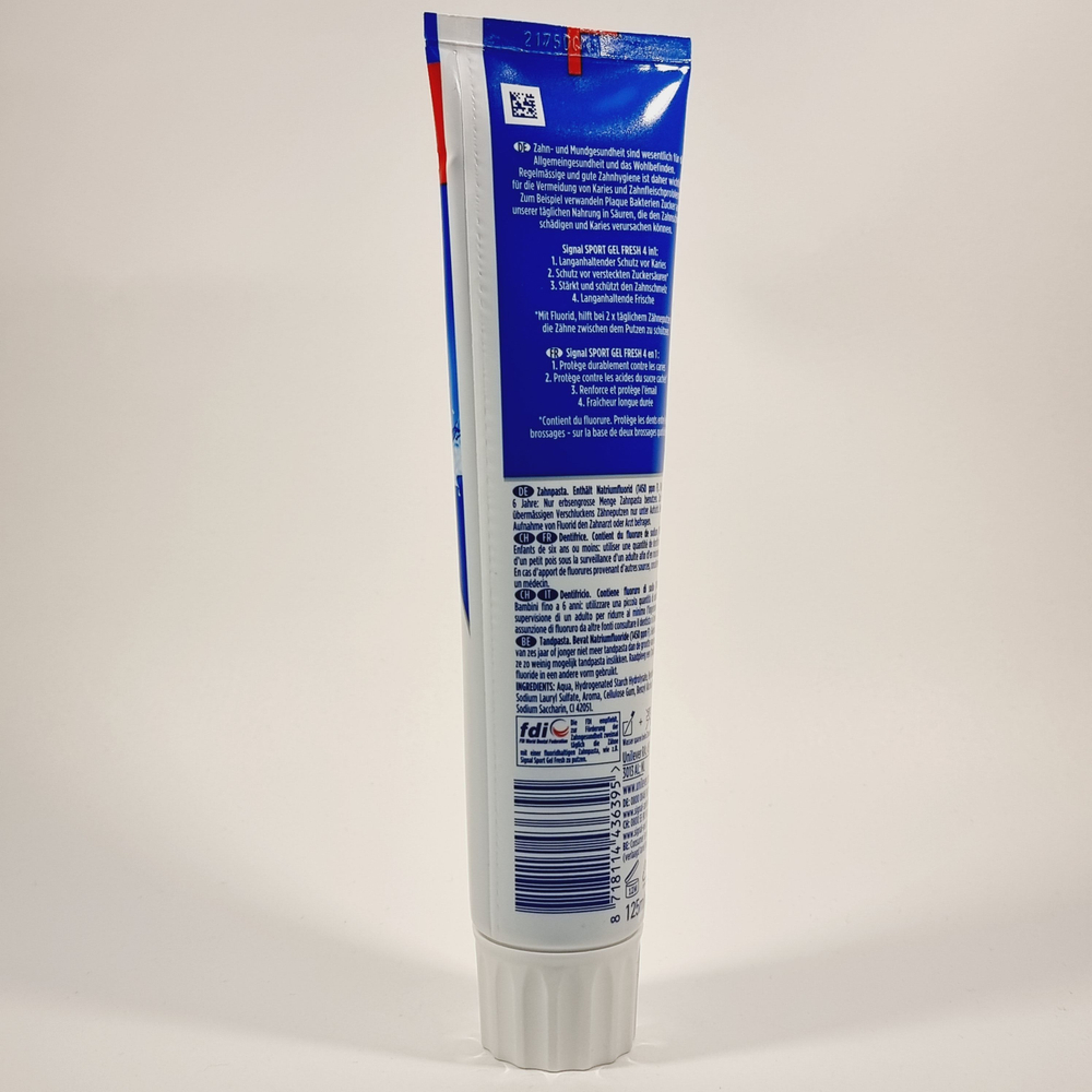 Зубная паста Signal Sport Gel Fresh XXL 125 мл (из Финляндии)