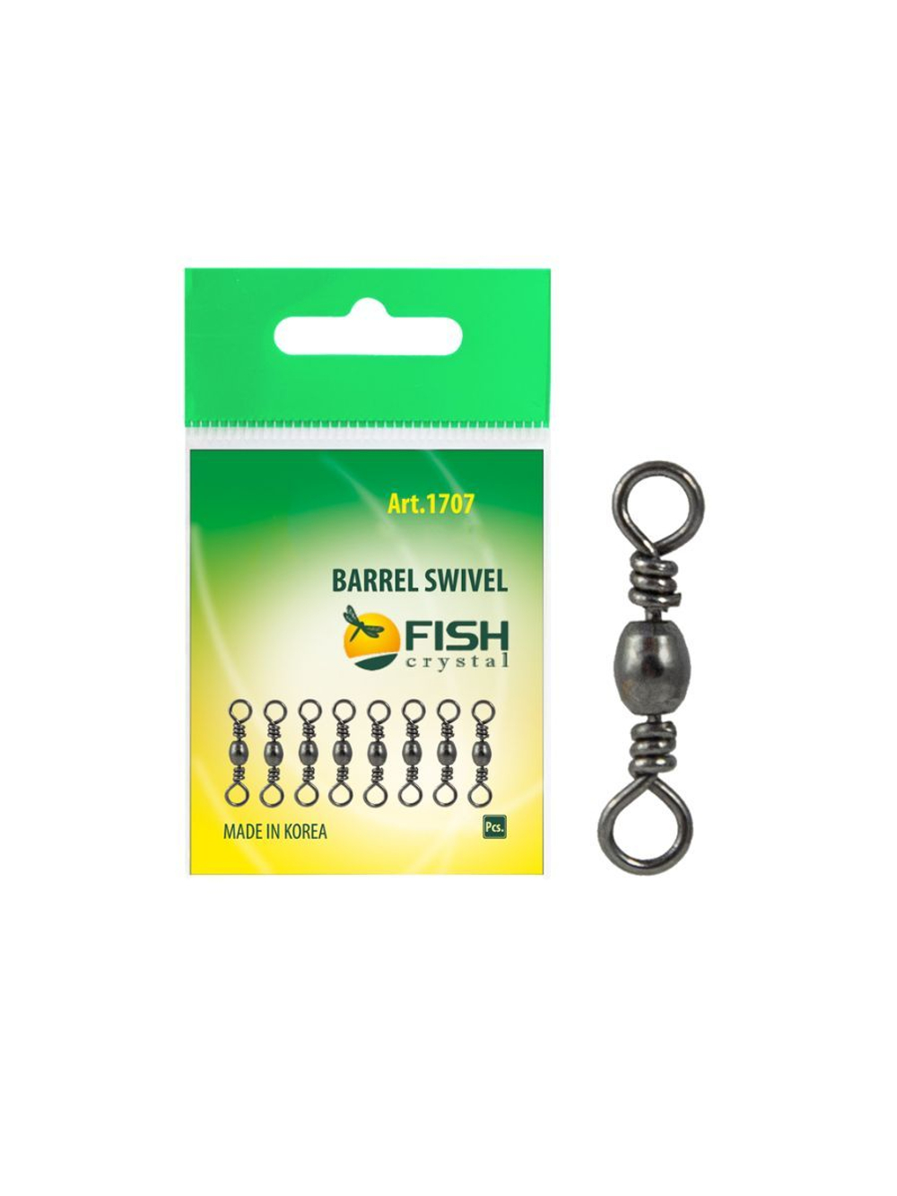 Вертлюжок рыболовный бочонок BARREL SWIVEL 1707 №9
