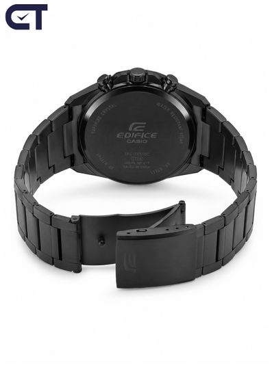 CASIO EFS-S650DC-1ADF EDIFICE мужские наручные часы — чёрный солнечный хронограф с керамическим безелем