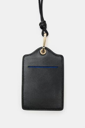 ZARA КОЖАНЫЙ КАРТХОЛДЕР, ЧЕРНЫЙ