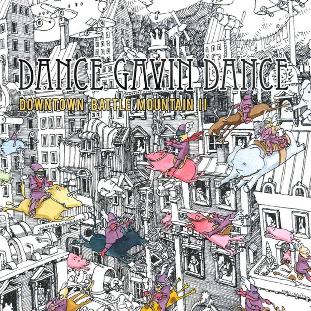 Dance Gavin Dance - Downtown Battle Mountain II - Light Blue Glitter LP