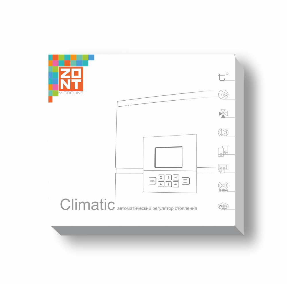 Автоматический  регулятор систем  отопления  ZONT CLIMATIC 1.3
