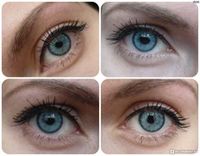 Серо-голубые итальянские цветные линзы с диоптрией  ADORE Bi - Tone Aqua