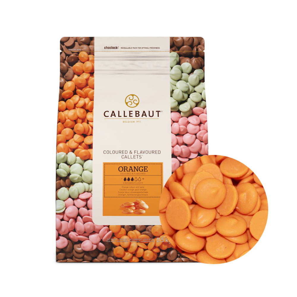 Шоколад Barry Callebaut оранжевый со вкусом апельсина 200 гр