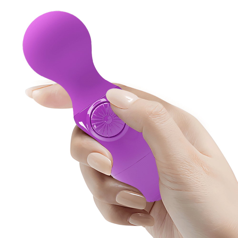 Фиолетовый мини-вибратор с шаровидной головкой Pretty Love Mini Stick BI-014998-1