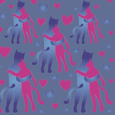 Влюбленные котики