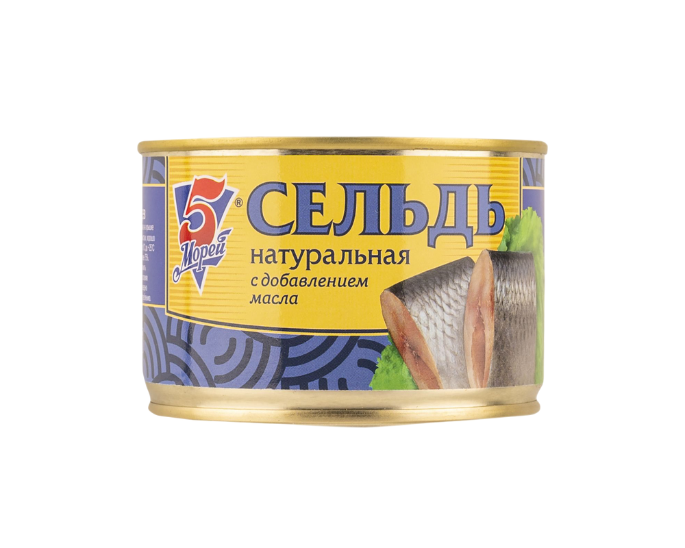 Сельдь 5 морей тихоокеанская ндм 250г