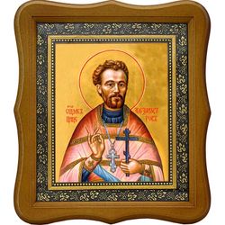 Александр Цицеров, священномученик, пресвитер. Икона на холсте.