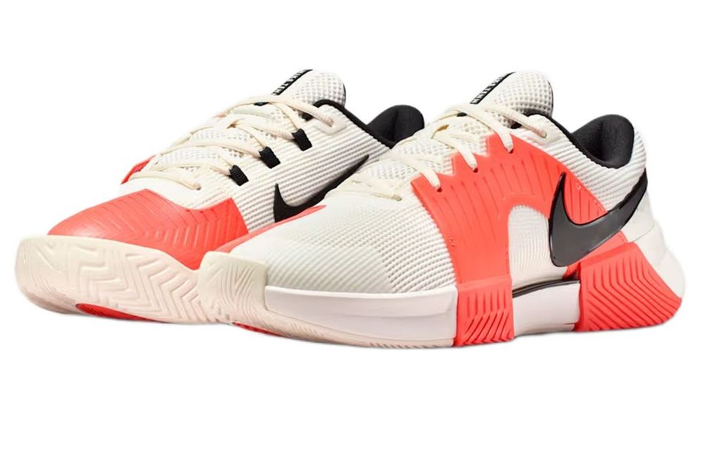 Мужские кроссовки теннисные Nike Zoom GP Challenge 1.5 Premium - sail/turf orange/blue ribbon heather/black