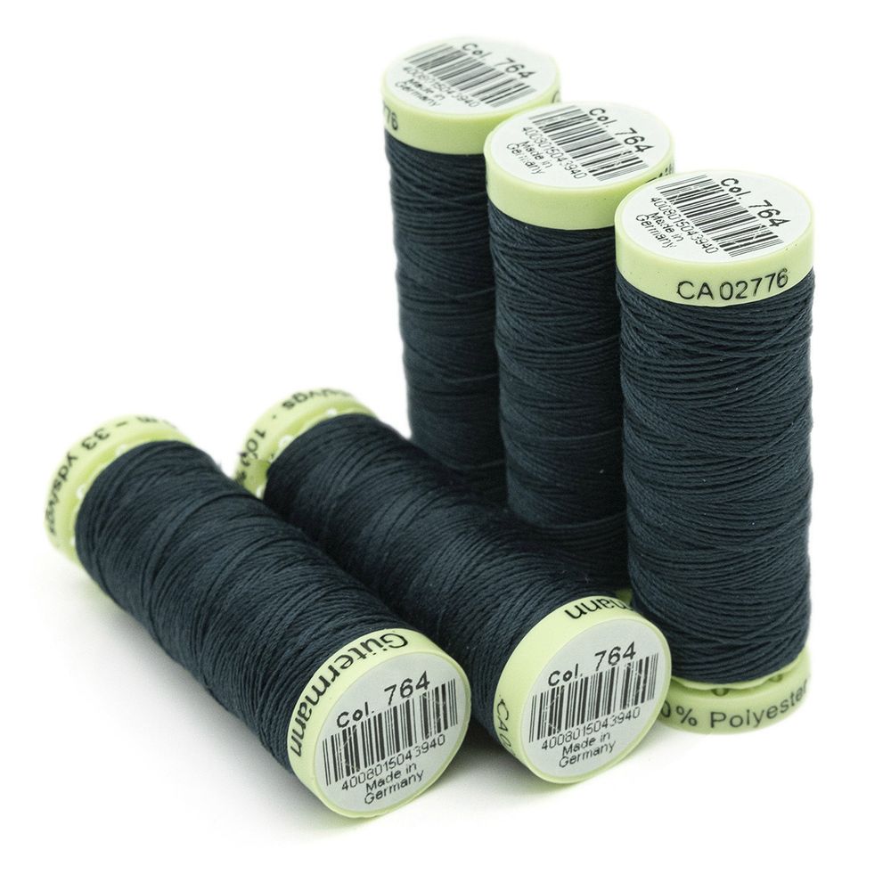 Нитки отделочные Gutermann Top Stitch 30 (30 метров), 5 кат. | 764 т.зеленое стекло