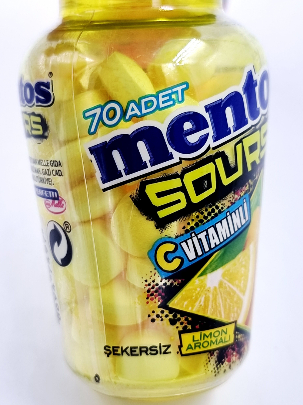 MENTOS Sours Кислый апельсин, лимон, клубника набор освежающих пастилок с витамином С (3 шт. по 49 г) 147 г (Турция)