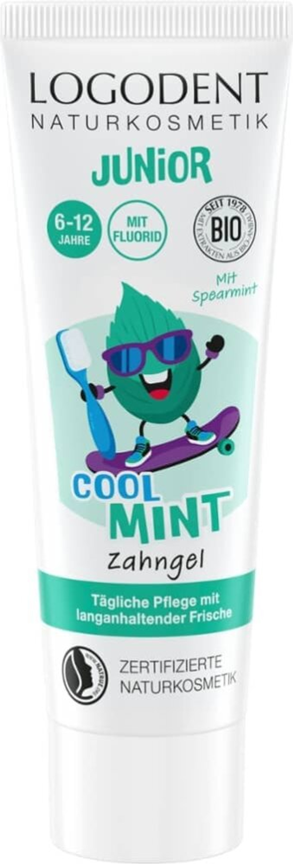 Зубная паста Logodent Junior Cool Mint Logona, 75 мл