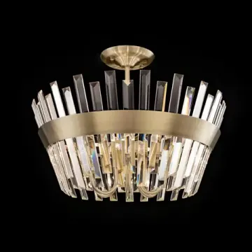 Люстра хрустальная потолочная 6*Е14 CL307163 бронза Вестерос Citilux