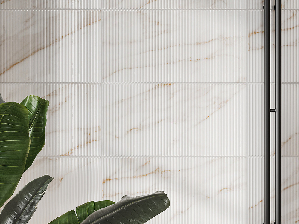 Каррара беж глянец низ 02 / Carrara gold glossy wall 02 300х600 (1-й сорт)
