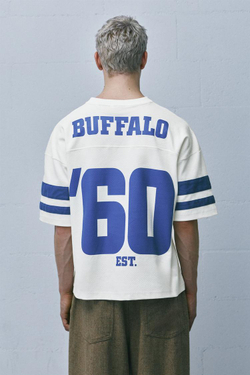 PULL&BEAR Футболка с логотипом NFL Buffalo Bills, белый