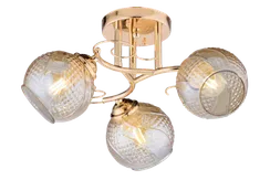 Люстра потолочная Rilon 06684/3 GOLD, 3×40 Вт, золотая