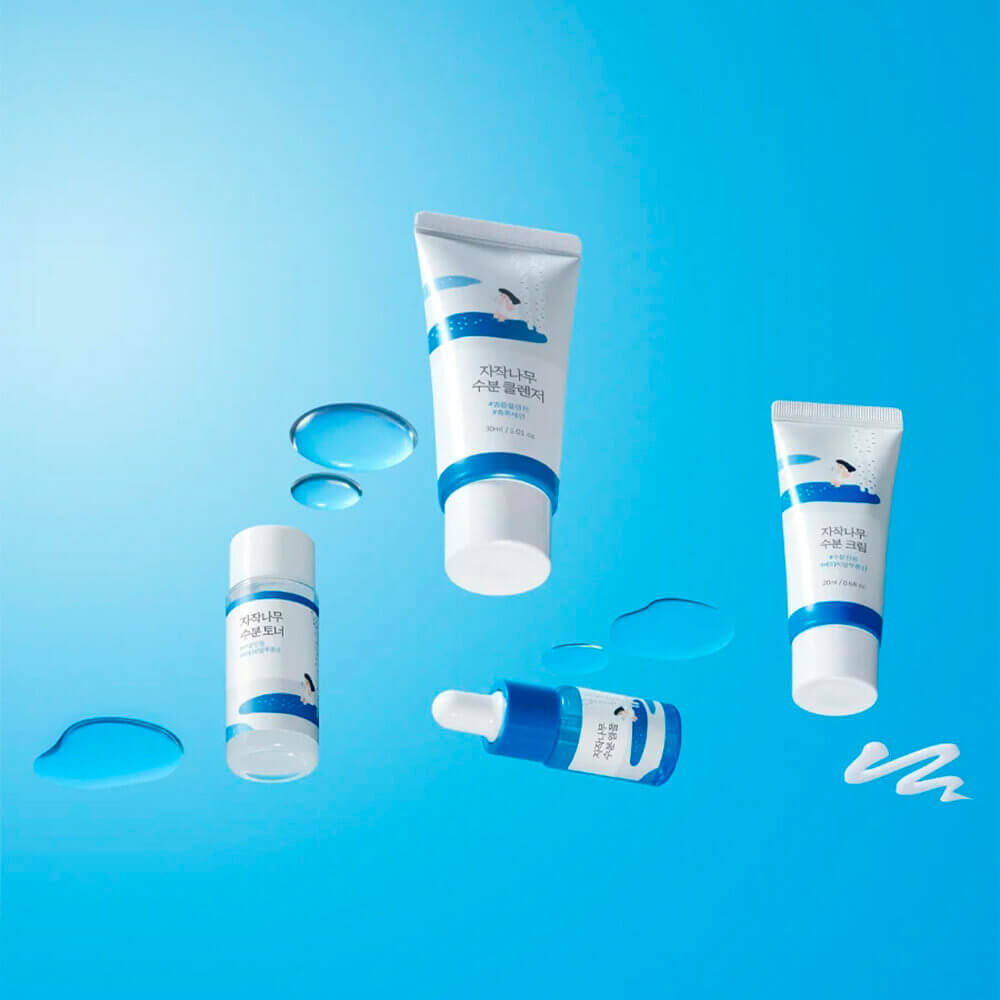 Набор миниатюр с берёзовым соком Round Lab Travel-Friendly Mini Skincare Kit Birch Juice