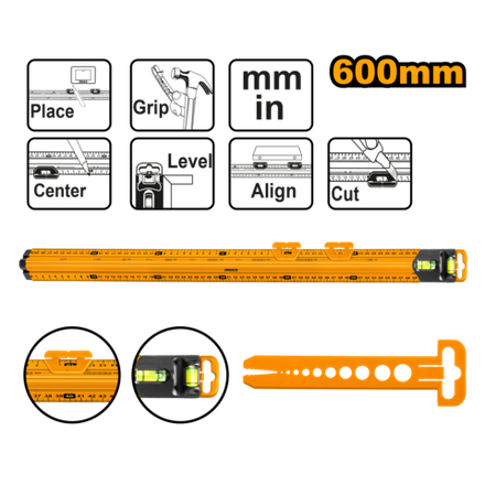 Линейка измерительный центр INGCO HSR36003 600 мм